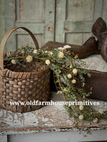 #LV6428 Primitive "Cream" Fall Garden Hanging 37"