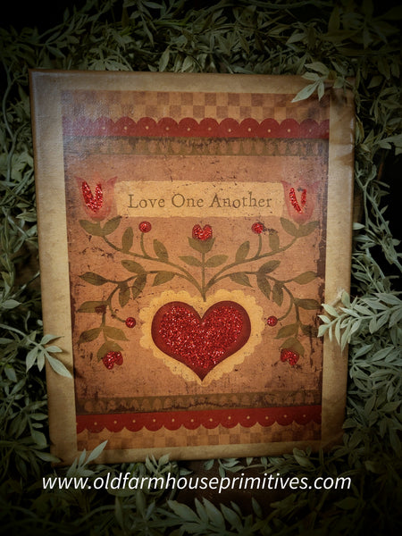 #VBD1036 "Love One Another"❤️ Canvas Print