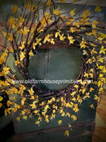 #FSWR Large Yellow Spring "FORSYTHIA" Wreath