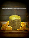 #AVC36 Primitive "Patchouli & Burnt Orange" Americana Vintage Candles (Made In USA)