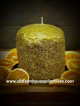 #AVC36 Primitive "Patchouli & Burnt Orange" Americana Vintage Candles (Made In USA)
