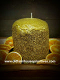 #AVC36 Primitive "Patchouli & Burnt Orange" Americana Vintage Candles (Made In USA)