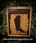 ##VBD1280 "Shoemaker" Sign Primitive Canvas Print