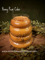 #JBH71 "HONEY PEAR CIDER" Large Beehive 🐝 Jar Candle