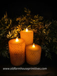 #HVTC Primitive "Honeycomb Votive" Battery Candles