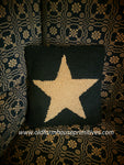 #STPLW Primitive Hooked Wool "Primitive Star" Star ⭐️ Accent Pillow