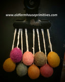 #TI44-10010 Needle Felted Mini Wool Egg Ornaments (Set Of 8)