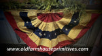 #AFL01 Large Tea Stained "Aged" Americana Bunting
