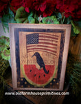 #VBD1183 "Patriotic Crow" Canvas