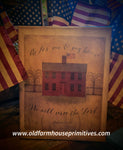 #VBD1285 "As for Me and My House" Canvas