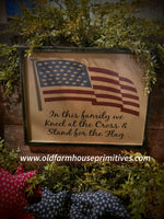 #CTITH Primitive Americana "In This Family" 🇺🇸 Wood Sign (Made In USA)