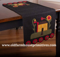 #HCWR1 Primitive Wool "Homecoming" Table Runner