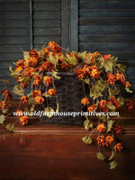 #RH28  Primitive Fall Orange Sienna Hops Stem ★ #1 SELLER BACK IN STOCK