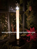 #WL11 Primitive Colonial Battery Operated Window Candle Light on "Traditional Stand" #1 Seller