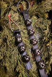 #BELLNKL Jingle Bell "Antique Nickel" Leather Bell Straps 🔔 MADE IN THE USA!