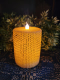 #HCPLR Primitive "Honeycomb" Battery Pillar Candles