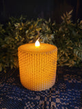 #HCPLR Primitive "Honeycomb" Battery Pillar Candles