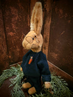 #RM78A Primitive Standing Tattered & Torn Boy Rabbit "Peter” (Made In USA) 🐰