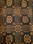 #PCT13BM Primitive Black And Mustard Gettysburg Woven Textiles #1 Seller