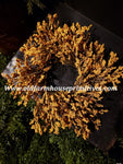 #LHHFAM Fall Array Astilbe Candle Ring | Mustard | 9"