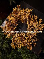 #LHHFAM Fall Array Astilbe Candle Ring | Mustard | 9"