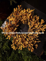 #LHHFAM Fall Array Astilbe Candle Ring | Mustard | 9"
