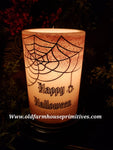 #CRDS79 Primitive "Spider Halloween"🕷  Wax Candle Sleeve (Made In USA)