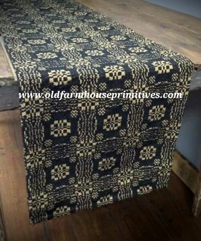 #PCT13 Primitive Black And Tan Gettysburg Woven Textiles #1 Seller ...