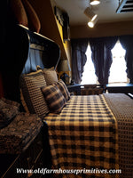 #BCS2 Primitive Black & Tan Check Bedding