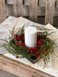 #LV5052 December Cedar Candle Ring