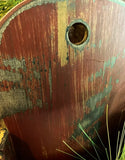 #DAW6 Primitive Grungy Red Distressed Wood Hanging Display Box (Made In USA)