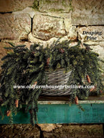 #RH61 Draping Pine Bush Greenery With Pine Cones 🌲#1 Seller