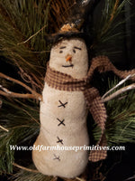 #RSN3 Primitive Large Snowmen And Tree Grapevine Wreath 🎄 (Made In USA)