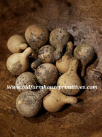 #PGGHP Primitive Grubby Tiny Gourd Bowl Fillers (Made In USA) Set/12