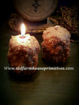 #TCSV8 Primitive "Gingerbread" Votive Candles (Made In USA)
