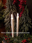 #PRLFT Flameless Ivory Real Look Flame Taper 11" Candle (Set Of 2)