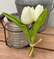 MTCC Cream Mini Real Touch Tulips