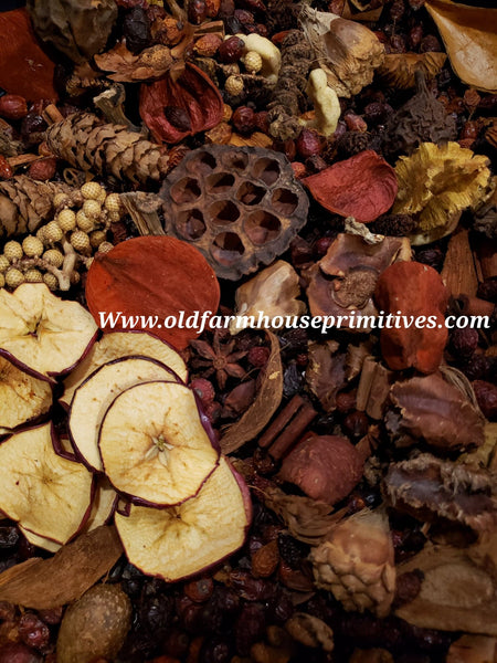 #PSCP7 Primitive Chunky Gatherings "Apple Jack Peel" 🍎 Scented Potpourri