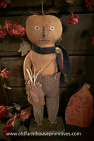 #RSF3 Primitive Pumpkin Head Doll 🎃 "Odis" (Made In USA) Back In Stock!