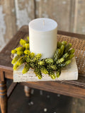 V91623 Green Hops Candle Ring