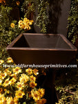 #PPWS19 Primitive "Black" Deep Wood Trencher Box (Made In USA)