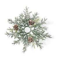 CP640 Frosted Arborvitae Candle Ring