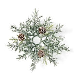 CP640 Frosted Arborvitae Candle Ring