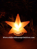 #VJMDWG  Primitive Large Warm Glow Star ⭐️ Electric Bulb