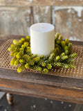 V91634 Green Hops Candle Ring