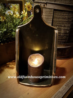 #PPWM12 Primitive “Black” Wood Candle Sconce (Made In USA)