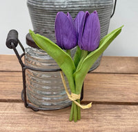 MTCP Purple Mini Real Touch Tulips