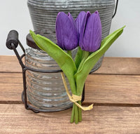 MTCP Purple Mini Real Touch Tulips