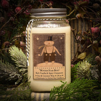 #HSC265 Primitive Soy Blend Candle "Winter Star Dust" (Made In USA) 24 Ounce Jar