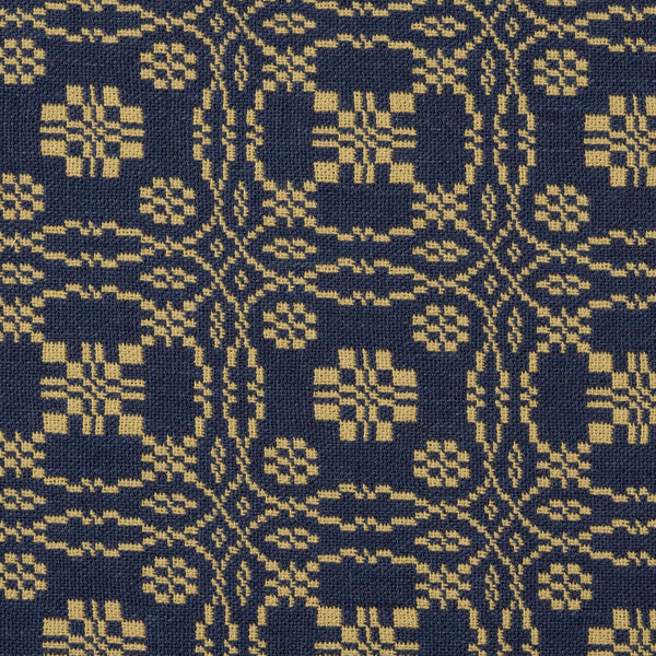 Lover's Knot 2026 Ecru Navy (B) Furniture Upholstery Fabric